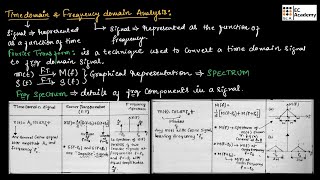 CT2 Time and Frequency domain analysis of signals in communication system  EC Academy [upl. by Marentic]