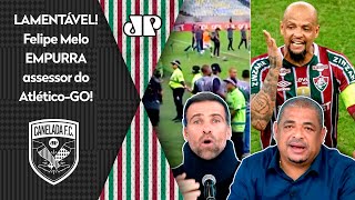 quotNÃO DÁ PRA DEFENDER cara Eu tô achando que o Felipe Meloquot EMPURRÃO em Fluminense x AtléticoGO [upl. by Hudnut]