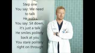 How to Save A Life Greys Anatomy with lyrics [upl. by Elodia]