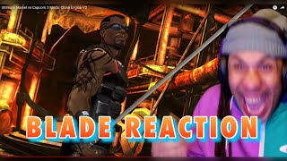 Blade finally makes it into Marvel vs Capcom Reaction [upl. by Acinorahs]