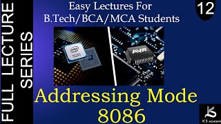 Addressing Mode Of 8086  Microprocessor And Microcontroller  BTech  Lect 12 [upl. by Ronal]