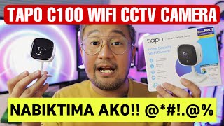 TAPO C100 WIFI CCTV CAMERA REVIEW [upl. by Ehtylb]