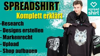 SPREADSHIRT TShirt Business 2020 aufbauen Anleitung Tutorial komplett  GEWINNSPIEL [upl. by Eveleen]