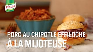 Porc effiloché au chipotle à la mijoteuse  Qu’estce qu’on mange Knorr® [upl. by Prady218]