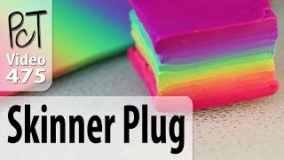 Skinner Blend Plug  Square Polymer Clay Rainbow Cane [upl. by Eaton]