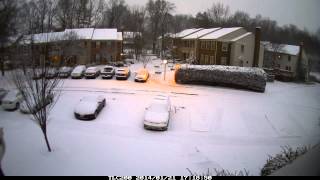 Snowfall in Vienna VA  January 21 2014 [upl. by Luhey302]