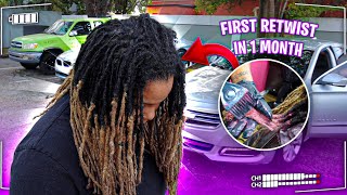 Amazing Dreadlock Transformation First Female Retwist [upl. by Linda]