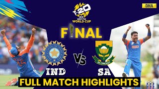 IND Vs SA Highlights Full Match Team India Become Champions I T20 World Cup 2024 Final Highlights [upl. by Atsiuqal657]