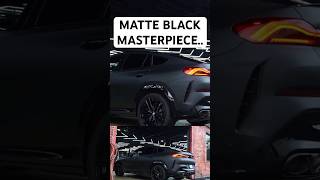 BMW X6 M60i DEAD Matte Black Wrap Reveal – Unbelievable Transformation bmw transformation custom [upl. by Celesta]