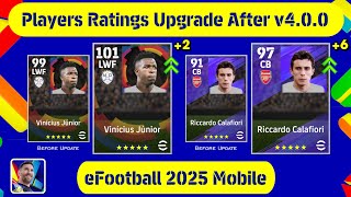 Players Biggest Ratings Upgrade After New Update v400  eFootball 2025 Mobile 🔔🤔 [upl. by Kathy]