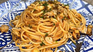 SPAGHETTI ALLO SCOGLIO CON 7 EURO PER 46 PERSONE CON PREPARATO SURGELATO [upl. by Oirromed]