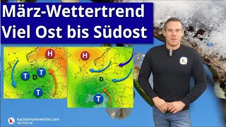 Tief greift ab Sonntag über MärzWettertrend mit viel Ost bis Südost [upl. by Akcirederf]