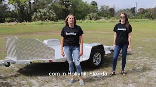 Aluma MC210 Trailer Overview Quality Assurance with Two Chicks and a Trailer [upl. by Odnumyar967]