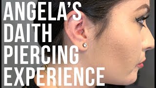 Angelas Daith Piercing Experience  UrbanBodyJewelrycom [upl. by Aleacem769]