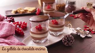 🎂 Tarta tres chocolates en vasitos  Recetas Nestlé Postres [upl. by Erasme]