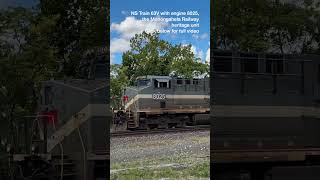 NS 63V wMonongahela Heritate Unit 8025 railroad trains norfolksouthern ns heritageunit mga [upl. by Ziza474]