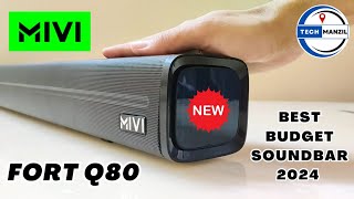 Mivi Fort Q80 Soundbar Unboxing amp Review  mivi fort q80  mivi fort q80 review  mivi fort q500 [upl. by Dambro]