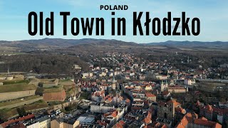 Old Town in Kłodzko 4k drone video [upl. by Nylaf]