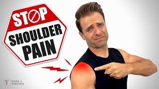 Fix Shoulder Pain Exercises For Rotator Cuff Tendonitis Tears and Impingement [upl. by Norward750]