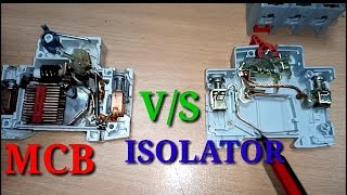 MCB VS ISOLATOR [upl. by Einwahr812]