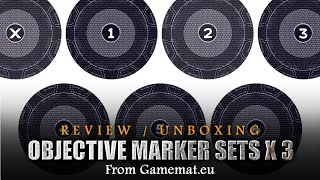 OBJECTIVE MARKERS x 3 Designs  by Gamemateu Warhammer 40K Review [upl. by Gretta]