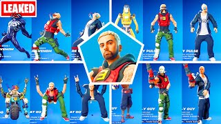 Fortnites EMINEM Rap Boy Reloaded Skin Does CRAZY Glitched Dances [upl. by Sill]