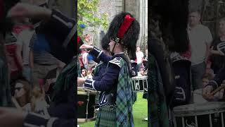 Ballater Pipe Band drum corps playing 79th Farewell to Gibraltar during 2023 Beating Retreat shorts [upl. by Alesi]