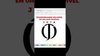 logotipo logomarca logodesign tutorial [upl. by Niraa]