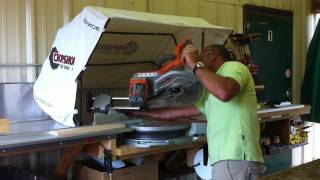 ChopShop Saw Hood on Compound Miter Saw [upl. by Butterworth]