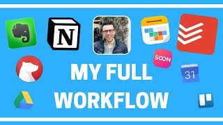 My Full Productivity Workflow inc Notion  Todoist  Calendars 5 amp more [upl. by Cattan]