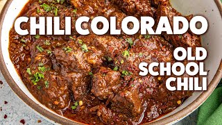 Chili Colorado Recipe Old School Chili [upl. by Aicilram]