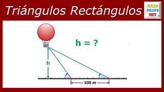 Problema 2 de TRIGONOMETRÍA EN TRIÁNGULOS RECTÁNGULOS [upl. by Aelak80]