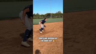 FAU infielders working on that smooth field and feed 🤝 rawlings rawlingssoftball [upl. by Louth]