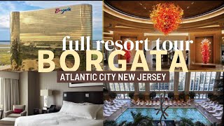 Borgata Atlantic City NJ full resort tour Pool room restaurants casino [upl. by Alano]