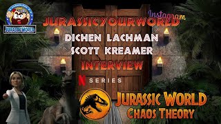 JurassicYourWorld Neemz Interviews Dichen Lachman amp Scott Kreamer For Jurassic World Chaos Theory [upl. by Anilesor]