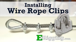 Installing Wire Rope Clips  The Right Way [upl. by Hewet]