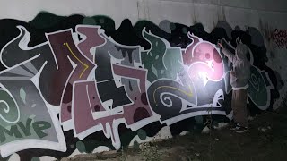 Colored graffiti bombing under the bridge MAYZE [upl. by Navoj473]