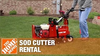 Pro Sod Cutter Rental  The Home Depot Rental [upl. by Ardy461]