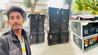 Picnic Setup 2Top and 2Bass with Stranger Amplifier and mixer Vlog by sukdeb ​⁠SUPERDJSOUNDYT [upl. by Nongim]