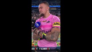 JFH says goodbye to his Panthers family 😭🖤 9WWOS NRL NRLGF [upl. by Leuqar]