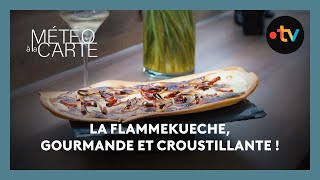 Gastronomie  la flammekueche gourmande et croustillante [upl. by Llorrad]