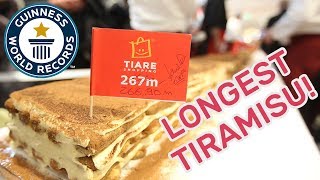 Worlds Longest Tiramisu  Guinness World Records [upl. by Siurtemed]