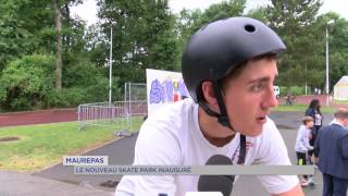 Maurepas  le nouveau skatepark inauguré [upl. by Aicilec]