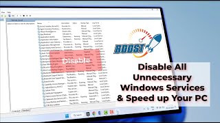 How to Disable Unnecessary Windows Services amp Speed Up Windows PC [upl. by Ahnavas]