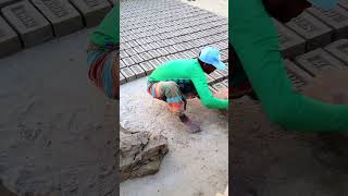 Brick making manually by clay soil shorts [upl. by Story108]