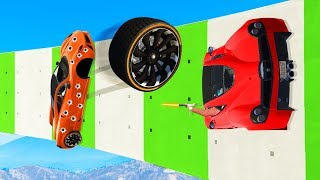 ULTIMATE STUNT TRACK WIPEOUT  GTA 5 Funny Moments [upl. by Burrows]