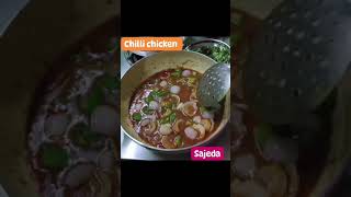 Chilli chicken youtubeshorts shortvideo foodblogger chillichicken indian food recipes [upl. by Lyret]