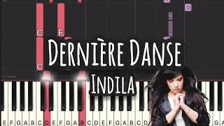 Indila  Dernière Danse Easy Piano Piano Tutorial Sheet [upl. by Corneille]