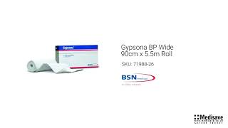 Gypsona BP Wide 90cm x 5 5m Roll 71988 26 [upl. by Adnamar823]