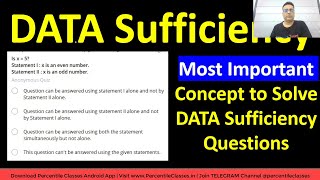 Data Sufficiency for IPMAT  JIPMAT  Most Important Concept for DATA Sufficiency  IPM Indore IIM [upl. by Ellehcer]